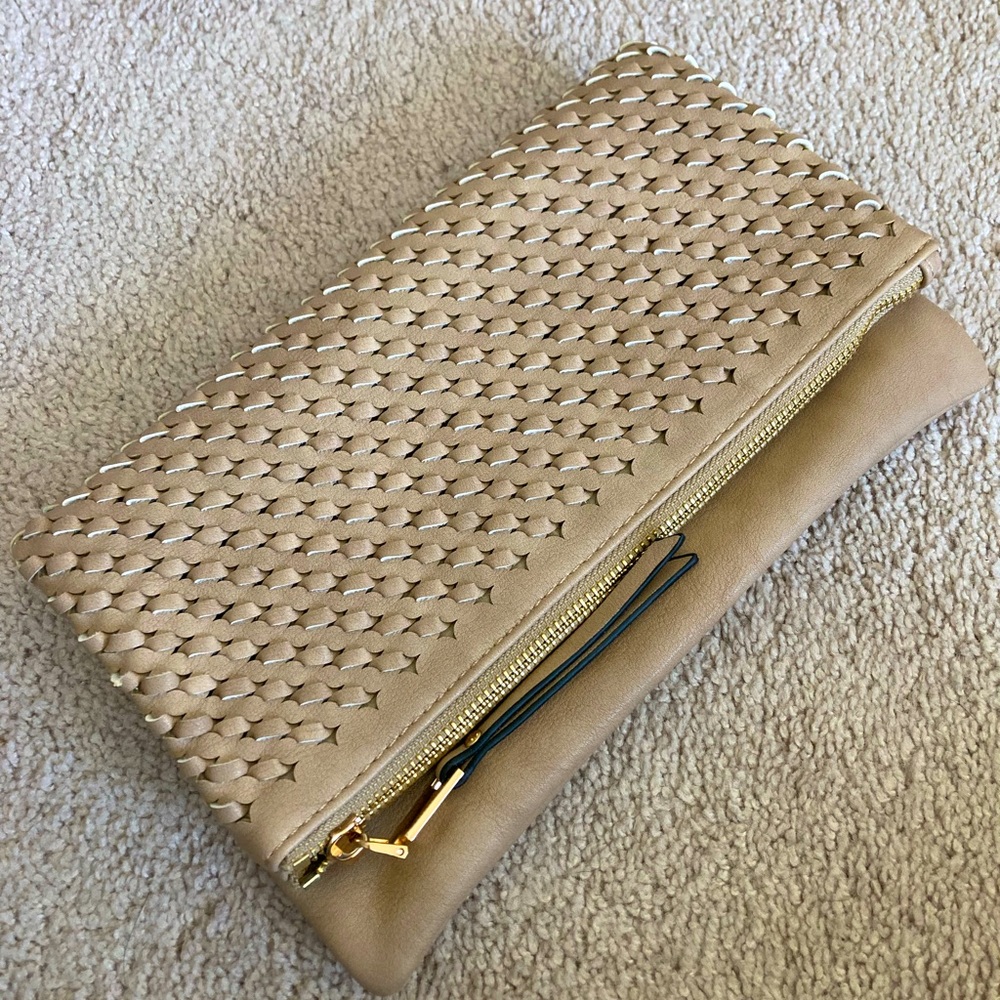 NWT Urban Expressions Vegan Leather Clutch/Crossbody Bag
